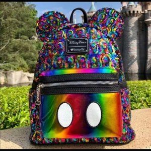 loungefly disney rainbow backpack